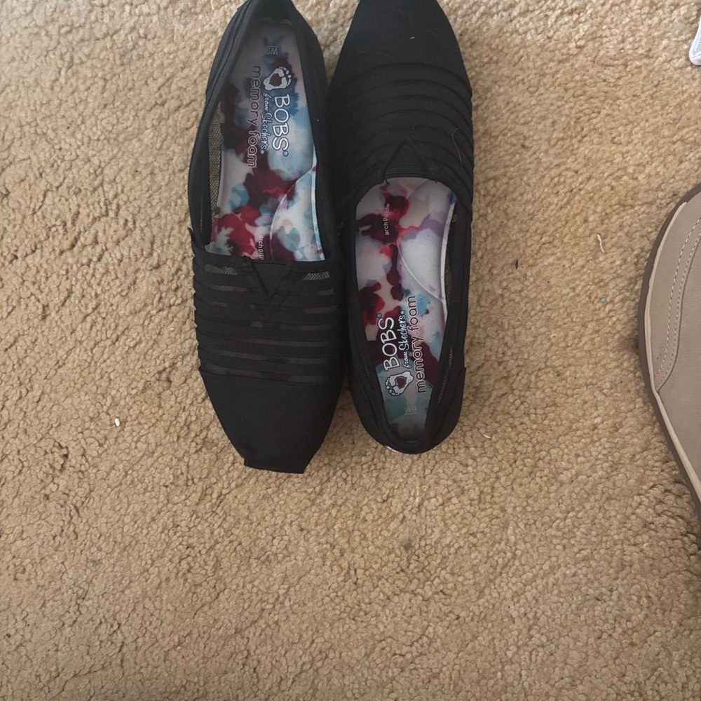 B.O.C. Black Slip-On Flats
